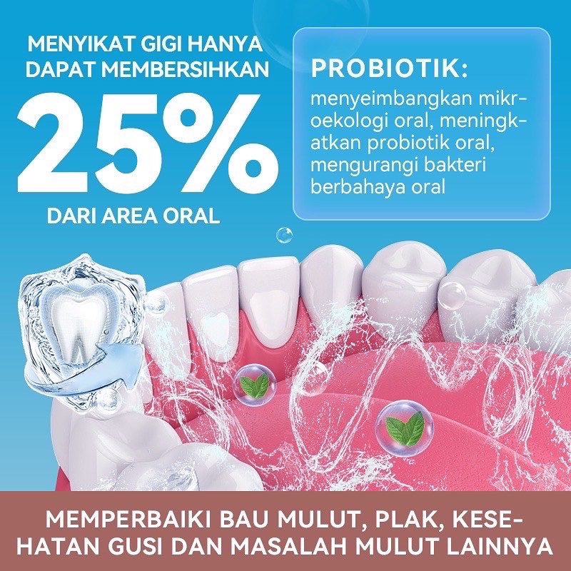 [BPOM]100ML METOO MOUTHWASH FRESH MINT / OBAT KUMUR PROBIOTIK / NAFAS SEGAR / PEMUTIH GIGI masker wajah masker perawatan