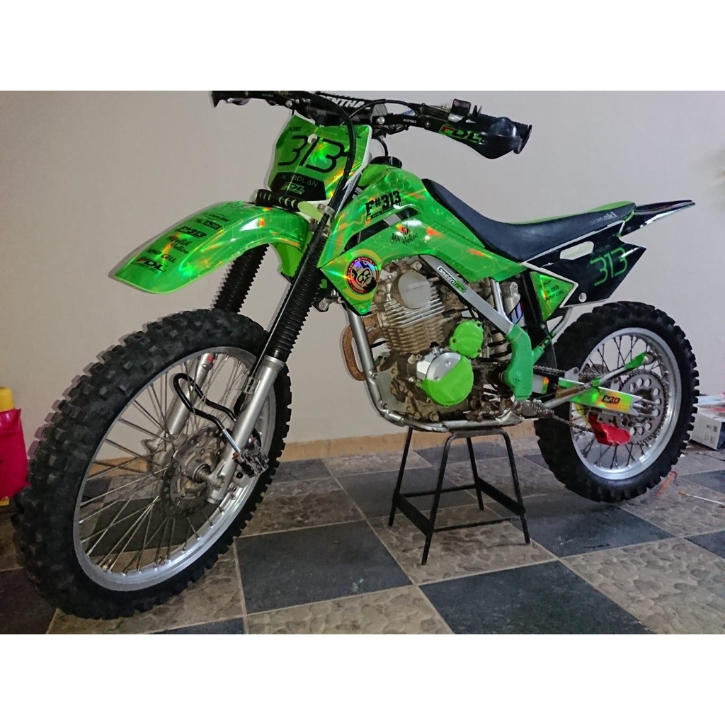 DECAL STIKER KLX 140 HOLOGRAM FULLBODY (002) HIJAU