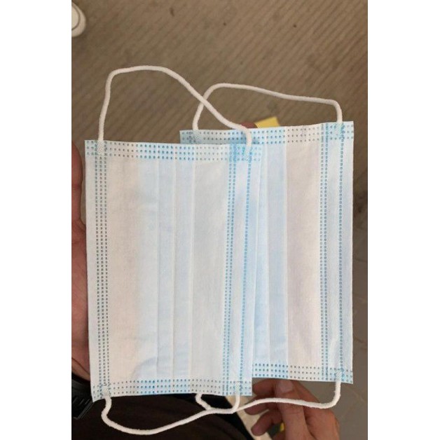 Disposable face mask masker 3ply 3 ply surgical bedah earloop isi 50