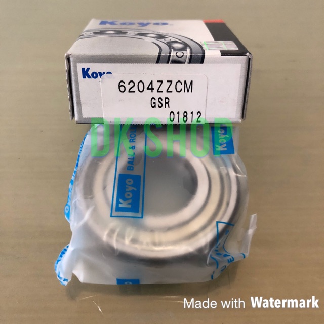 Bearing / Laher 6204 ZZ Koyo