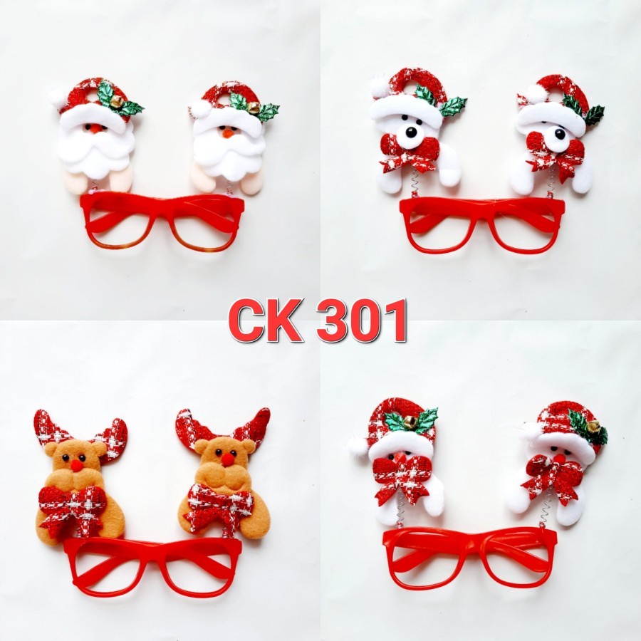 Kacamata Natal Per Double Kostum Santa Snowman Christmas Costume Murah