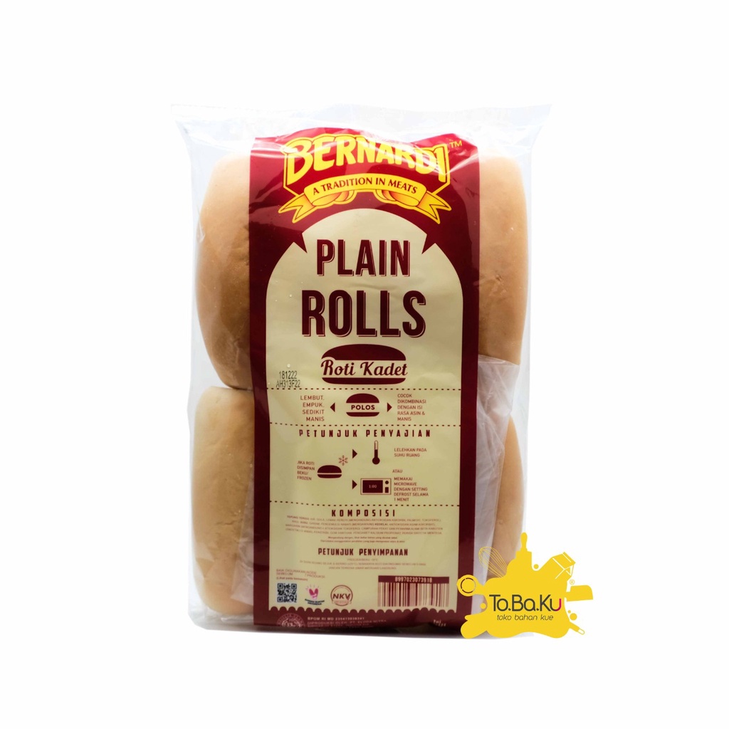 

Bernardi Hot Bun / Plain Rolls 300gr (6pcs)