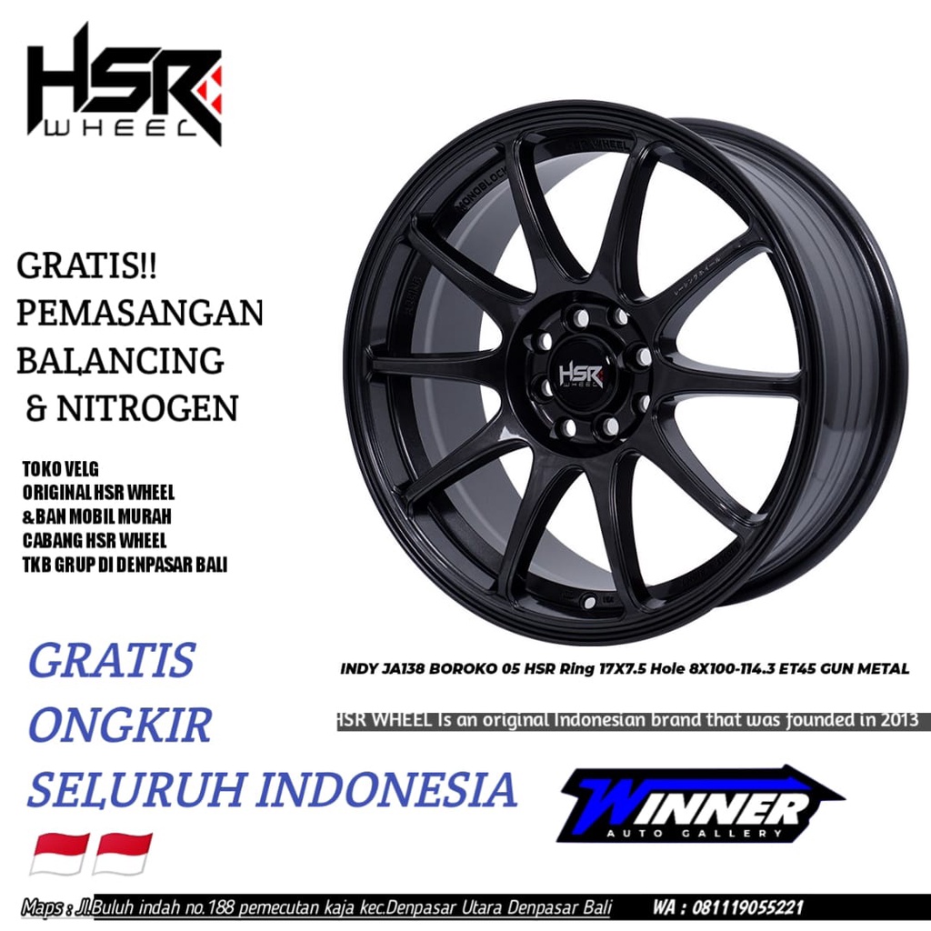 Velg Racing Ring 17 Velg Mobil Sirion Mirage Vios - Toko Velg Denpasar Bali
