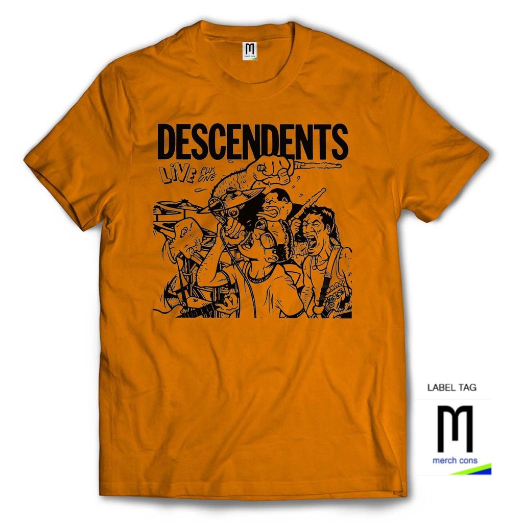 DESCENDENT-Kaos band punk / Size luar / tag MerchCons