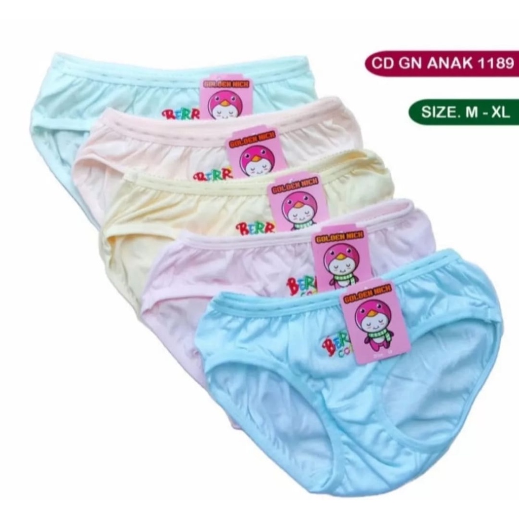 MURAH 6 PCS CELANA DALAM GOLDEN NICK ANAK PEREMPUAN USIA 3 TAHUN - 8 TAHUN