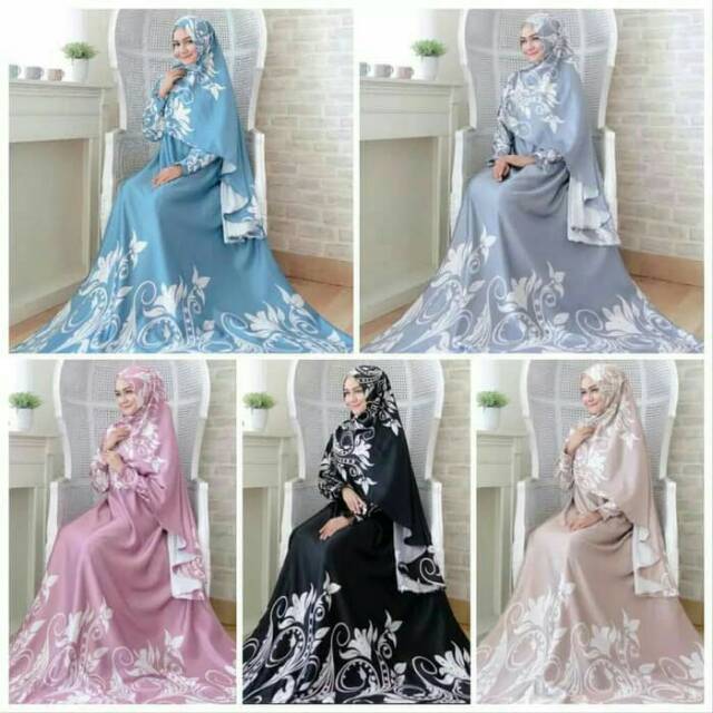 Gamis wanita terbaru baju set vanisa syar'i murah