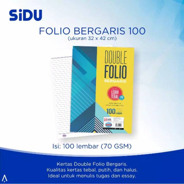 

KERTAS FOLIO SINAR DUNIA TEBAL KERTAS FOLIO BERGARIS 100 LEMBAR