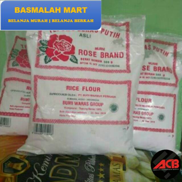 

Tepung Beras Rosebrand 500gr (Ilham Berkah Mart)