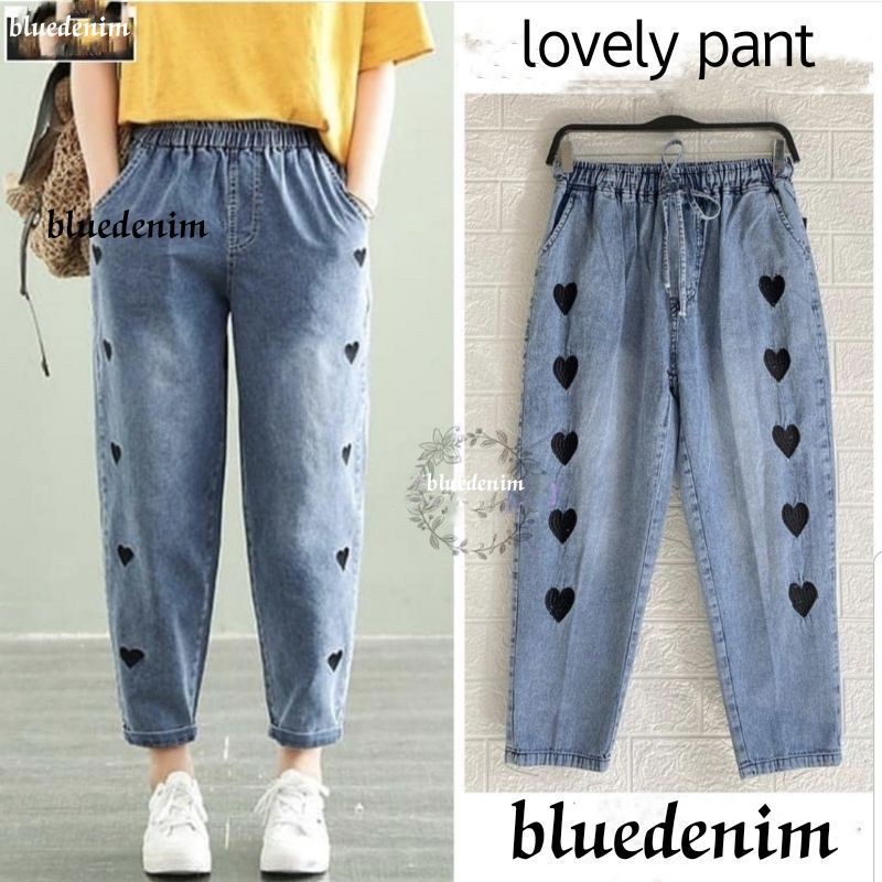 BAGGY JEANS SNOW WANITA 7/9 - COISSY PANTS WANITA BAHAN SOFT JEANS - CELANA 7/9 WANITA PREMIUM