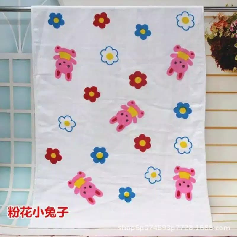 Handuk katun jepang untuk anak atau bayi lembut 120 X 60 cm