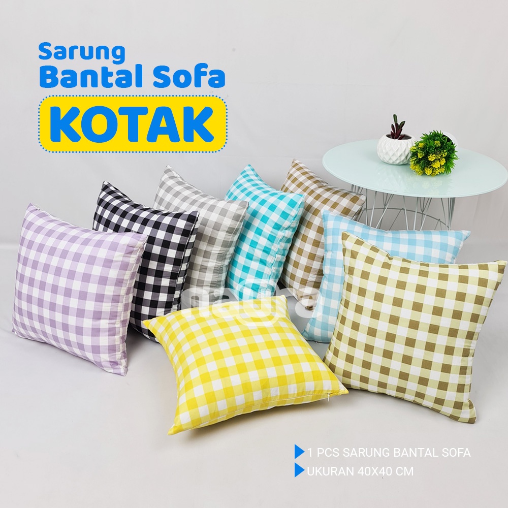 Sarung Bantal Sofa - Kotak Series