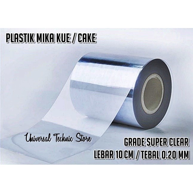 

KUE-PENGHIAS-ALAT- PLASTIK MIKA BENING PEMBATAS PINGGIRAN KUE /TART CAKE COLLAR ROLL 10CM -ALAT-