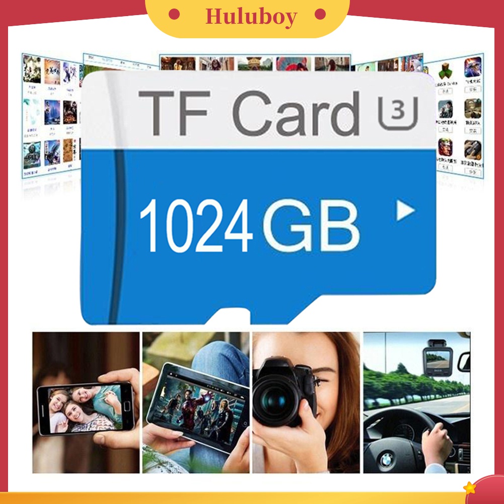 (Huluboy) Memory Card Micro Sd 128gb / 256gb / 512G / 1T U3 Kecepatan Tinggi Untuk Handphone