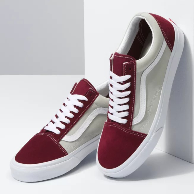 Sepatu Vans Sepatu Sneakers Pria Grey Maroon