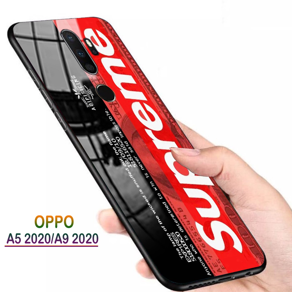 Softcase Glass Kaca OPPO A5 2020, A9 2020 - Casing HP OPPO A5 2020, A9 2020 [ S13 ].