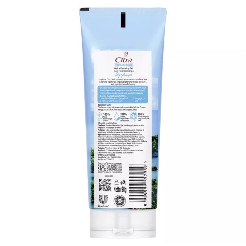 Citra Marine Collagen Gel Face Cleanser [90 g]