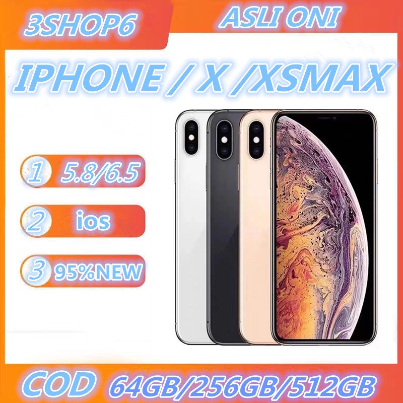 Jual Apple Iphone X XS MAX / 64 GB / 256 GB / 512 GB Second BEKAS