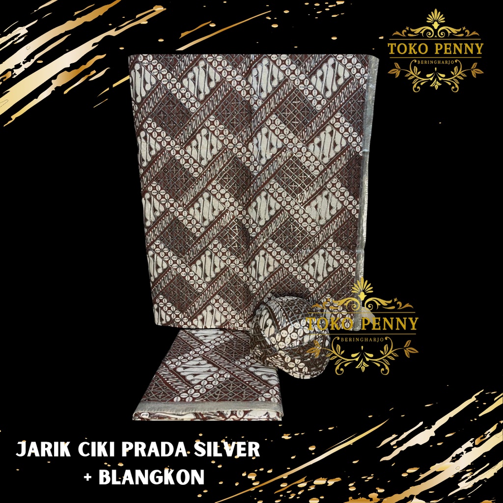 Kain Jarik Pengantin PradaMotif Ciki Silver