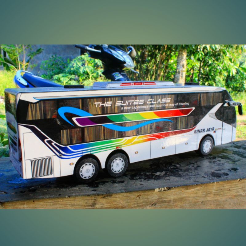Miniatur Bus Miniatur Bis Sinar Jaya Tronton Mobil Mainan Hadiah Kado anak