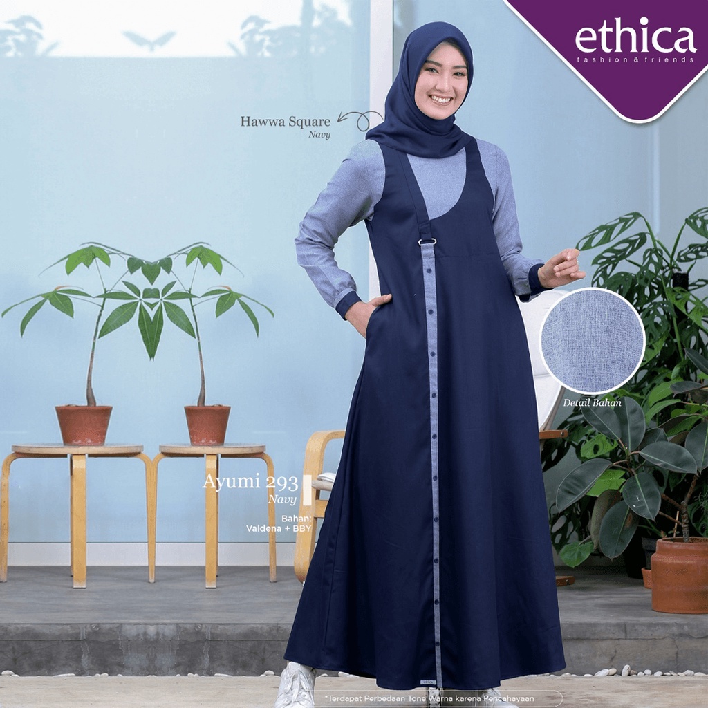 Ayumi 293 Navy Gamis Ethica