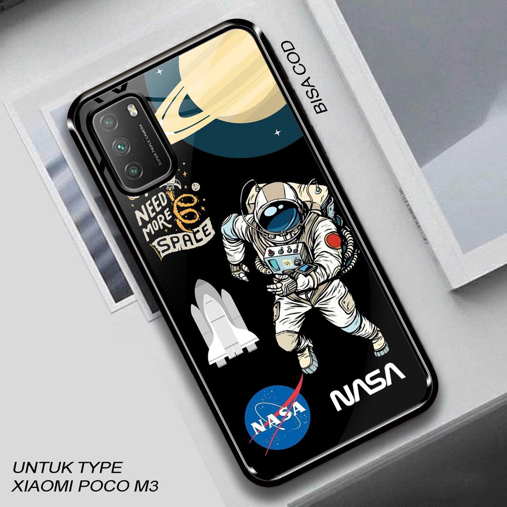Case Poco M3 - Hardcase Glossy Poco M3 - Silikon Poco M3 - Casing Motif ( AstroNasa ) - Fashion Case