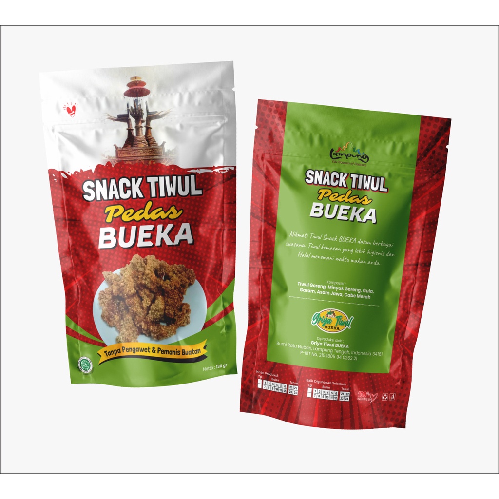 

Snack Tiwul Pedas Bu Eka/ Oleh oleh Khas Lampung / 130gr