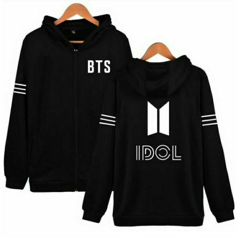 ZipHoodie Custom Idol size S - XXXXXL(6XL) BIGSIZE Hoodie Resleting JIMIN V RAP (Bisa Custom)