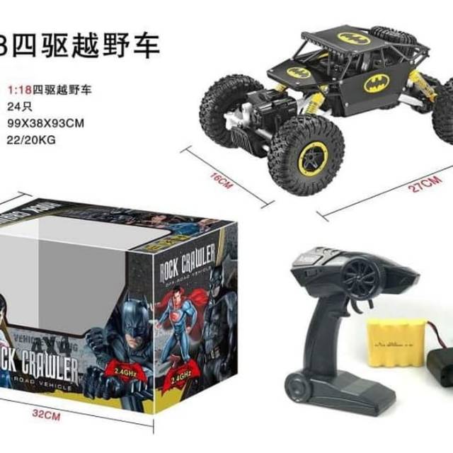 MOBIL RC ROCK CRAWLER BODY METAL HERO CAR BATMAN 2.4Ghz