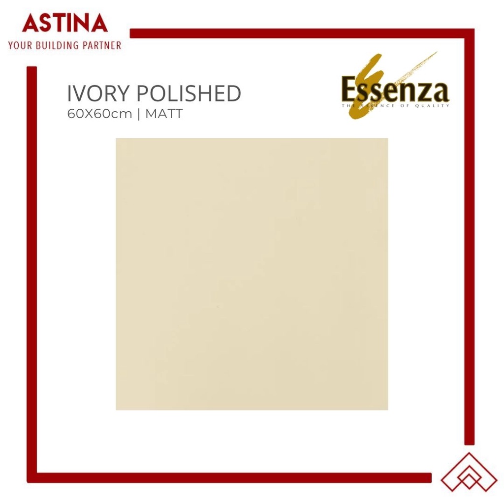 Granit Lantai Essenza Ivory Polished 60x60cm