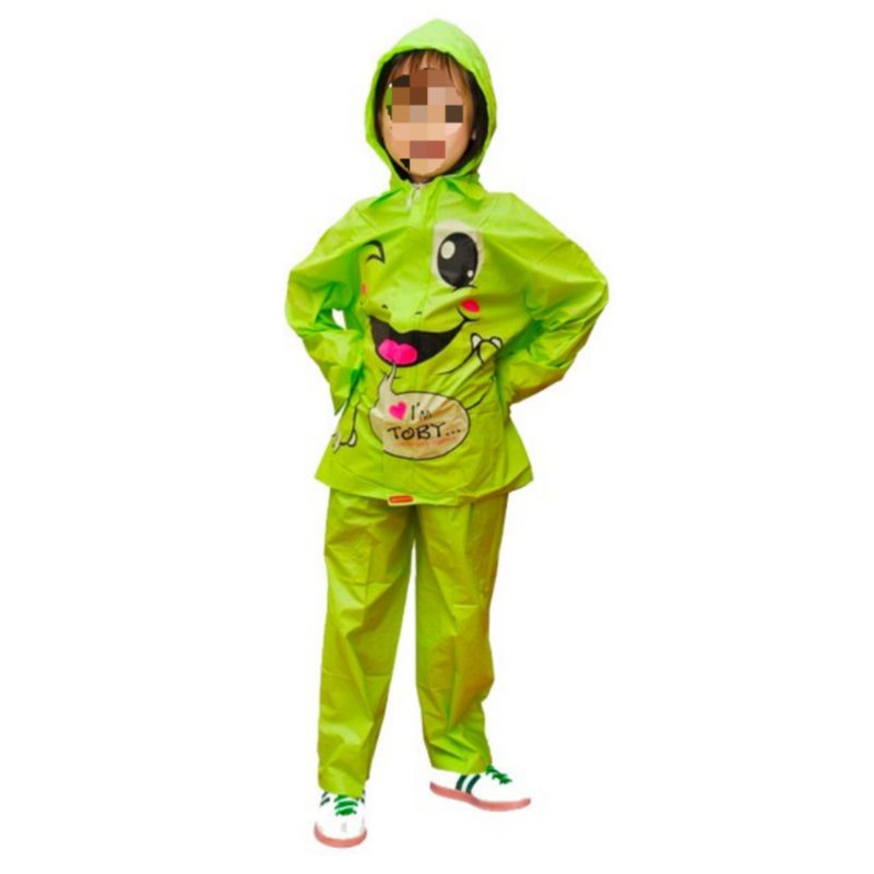 Mantel Jas Hujan Anak Balita 3-6 tahun Kido kiddo Jaket Celana Motif Lucu