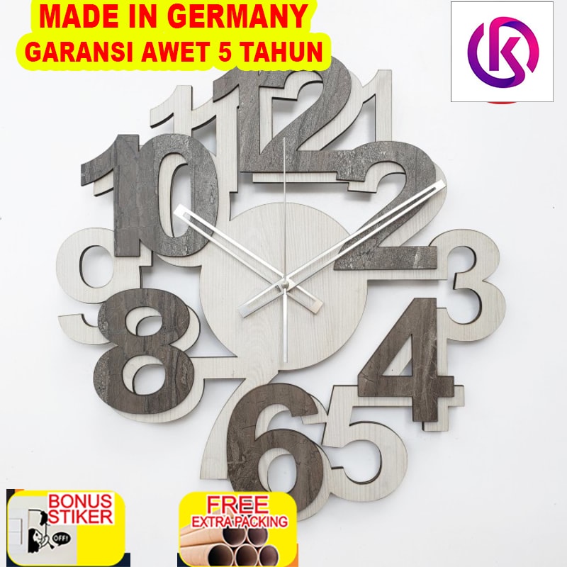 

Grosir Jam Dinding Besar - NUMBERS WHITE MARBLE - DIAMETER 42CM - Wall Clock