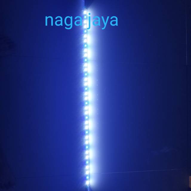 Lampu celup aquarium aquascape ikan hias 100 cm warna putih biru