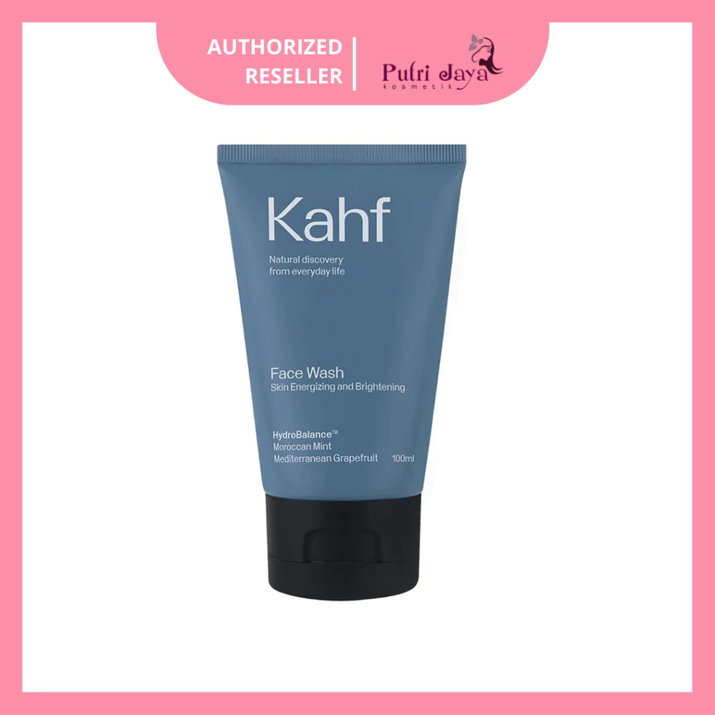 Jual KAHF ENERGIZING & BRIGHTENING FACE WASH Biru 100 ML Indonesia