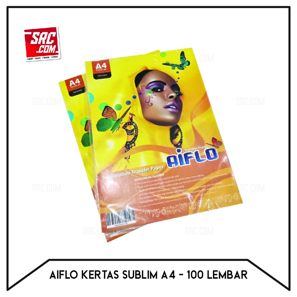 

AIFLO Kertas Sublim / Sublimation Transfer Paper for Mug ukuran A4 isi