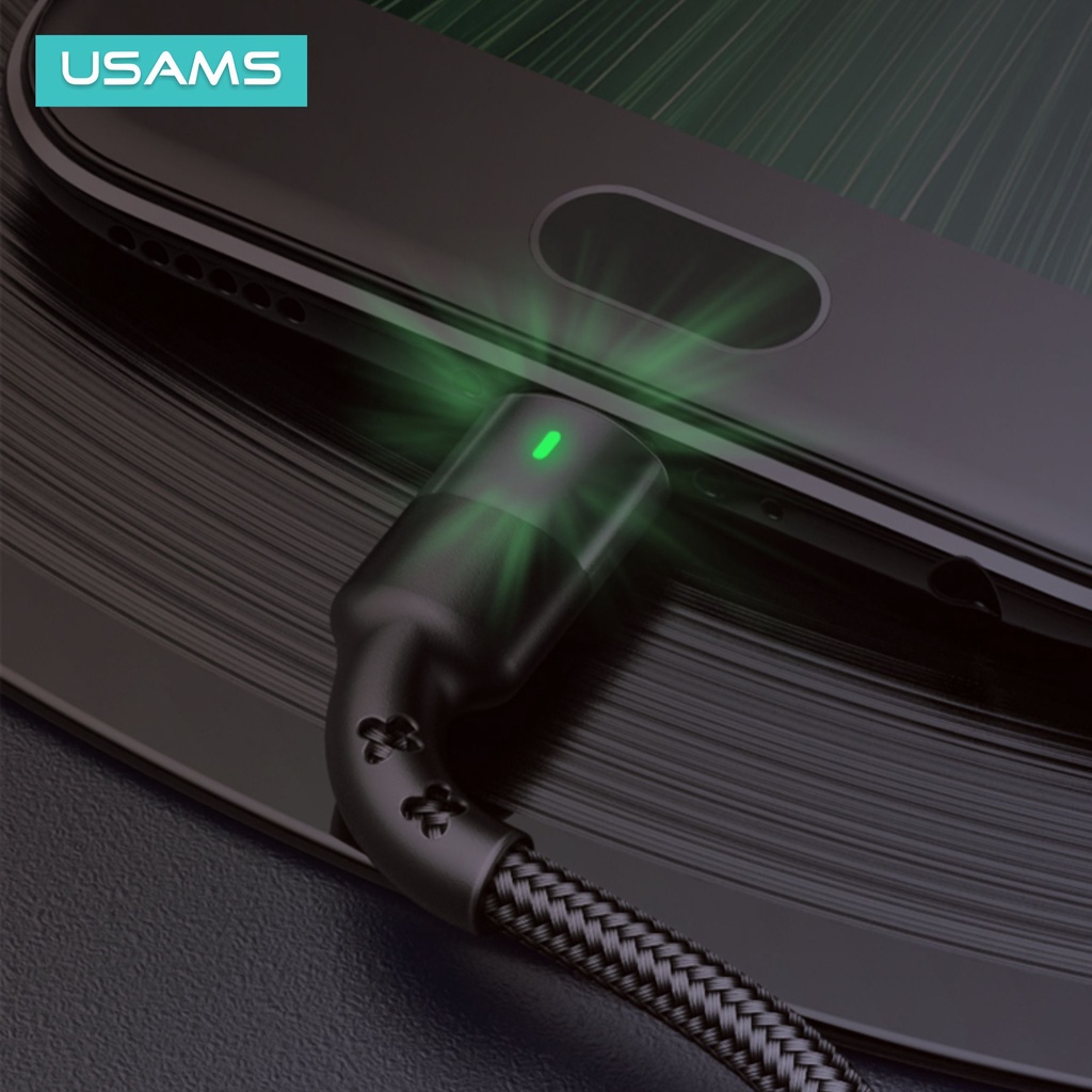 USAMS U26 Kabel Data Micro Fast Charging 2A LED Indikator