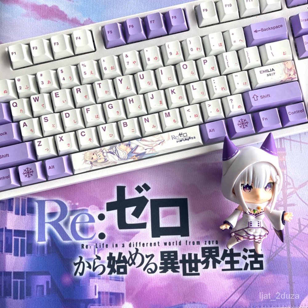 Anime Theme Keycaps 140 keys PBT Sublimation Anime Keycaps Mechanical keyboard Caps Cherry Profile K