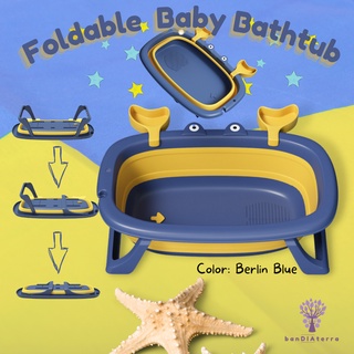 Image of Bandiaterra Bak Mandi Lipat Bayi/Foldable Baby Bathtub/Tempat Mandi Bayi Motif CRAB