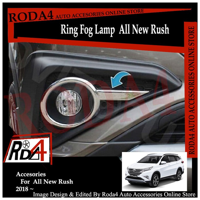 Garnish Foglamp All New Rush Ring Fog Lamp All New Rush 2018 Chrome