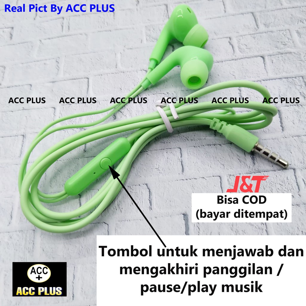 EARPHONE MACARON U28 HANDSFREE HEADSET MURAH STEREO MACARON U 28 WITH MICROPHONE