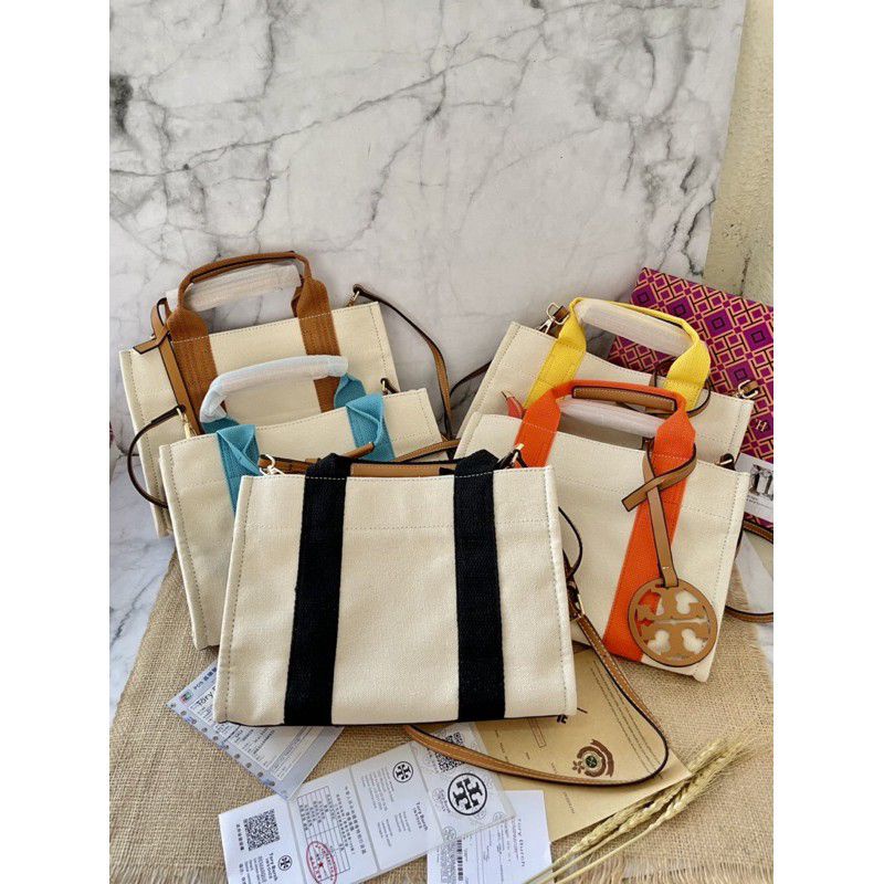 Tory Burch Miller Tote Canvas Free Box