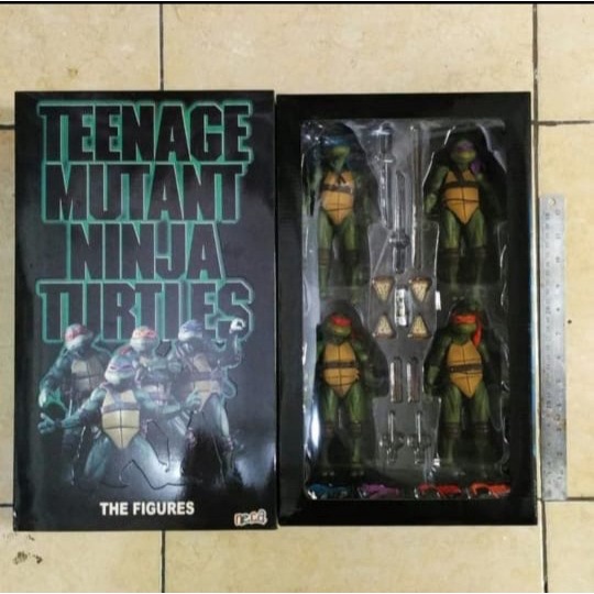 action figure teenage mutant ninja turtles (4 pc)