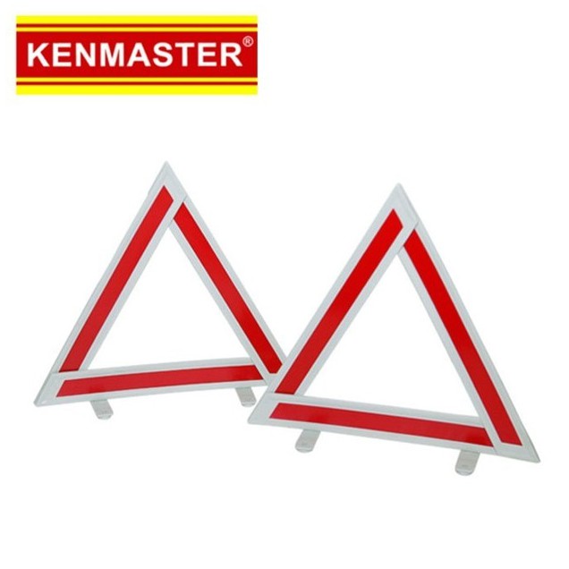 Segitiga Mobil 2 pcs / Kenmaster Pengaman Segitiga Mobil Plastik