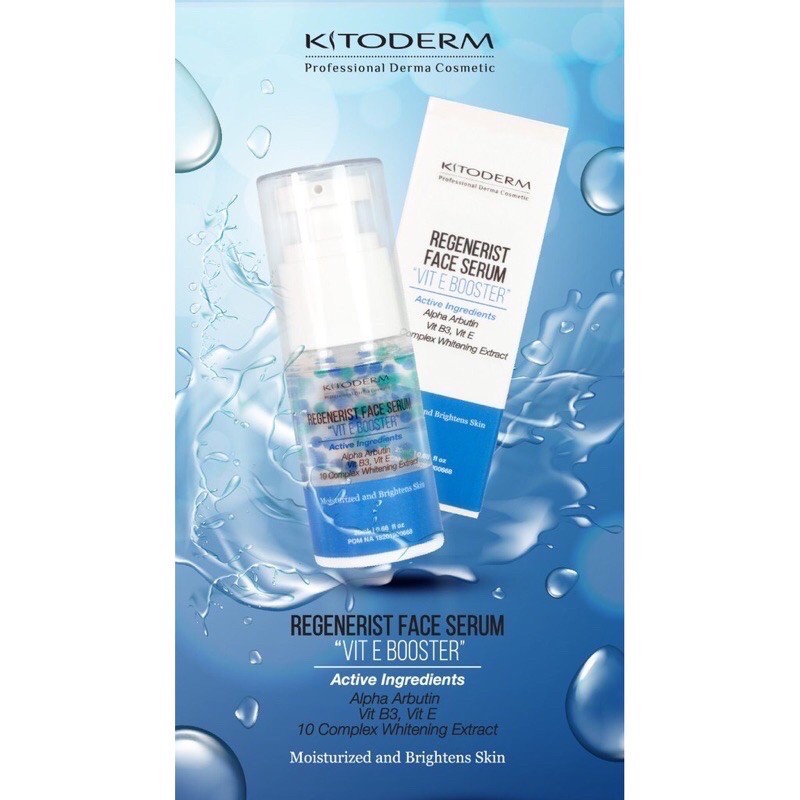 kitoderm regenerist vit e booster kitoderm face serum