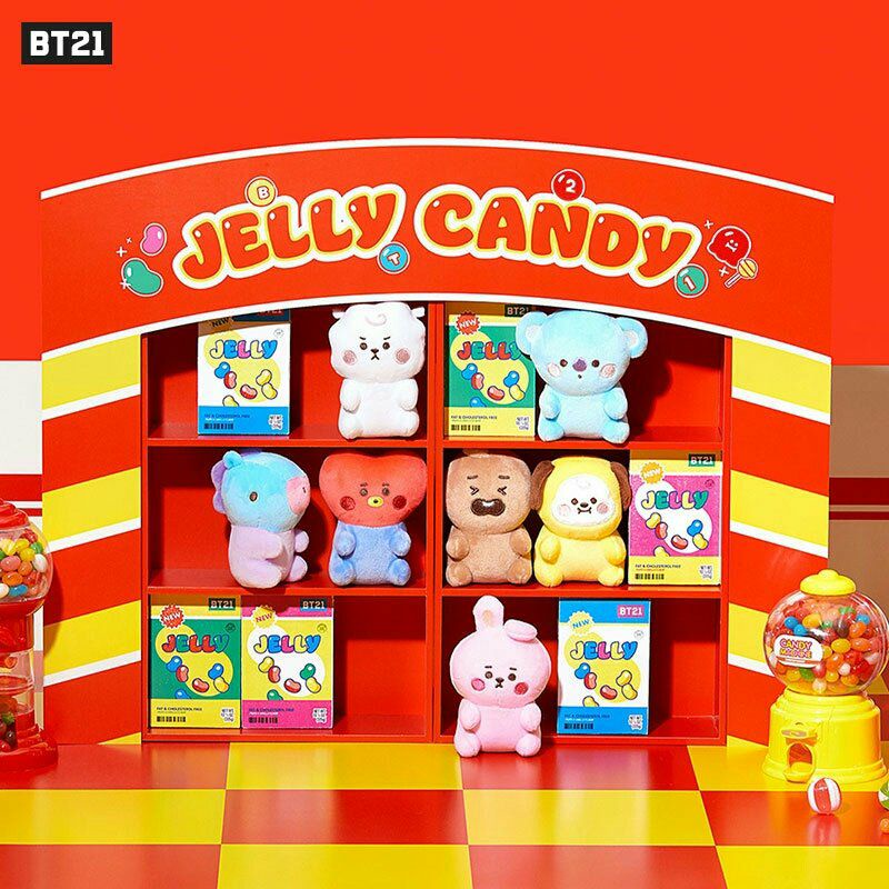 Jual [READY] bt21 official jelly candy mini plush boneka bt21 | Shopee ...