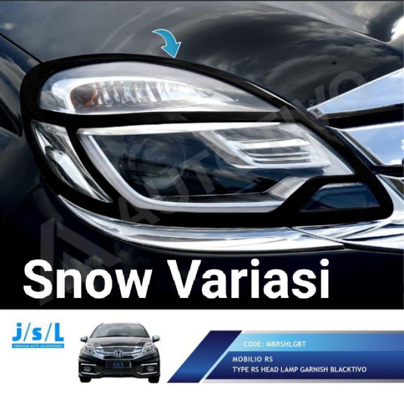 Honda Mobilio RS Garnis lampu depan head lamp garnish blacktivo JSL