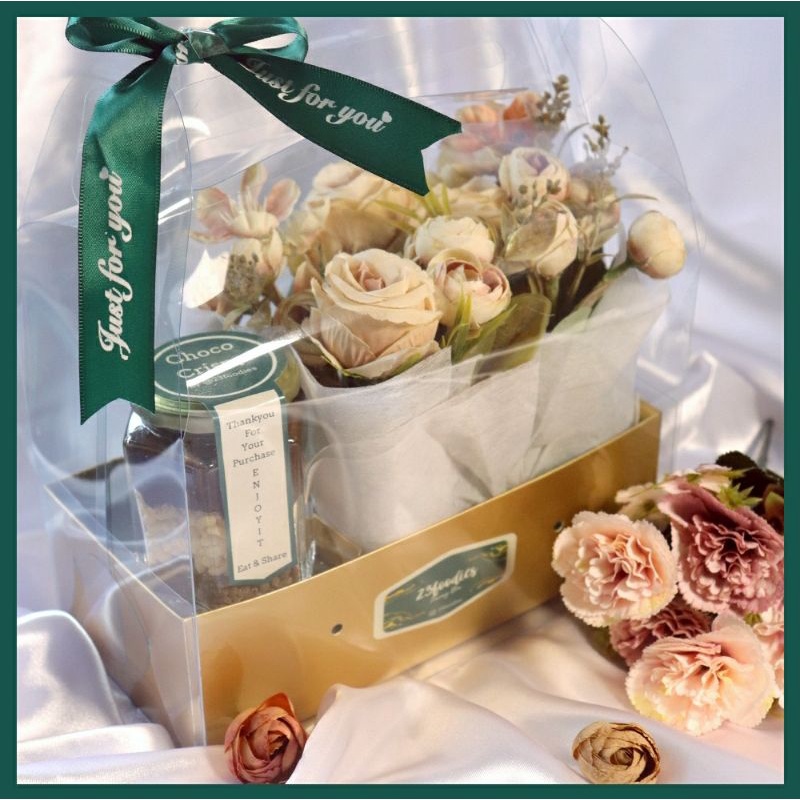 

Flower Handy Box Choco Crispy (Bouquet)