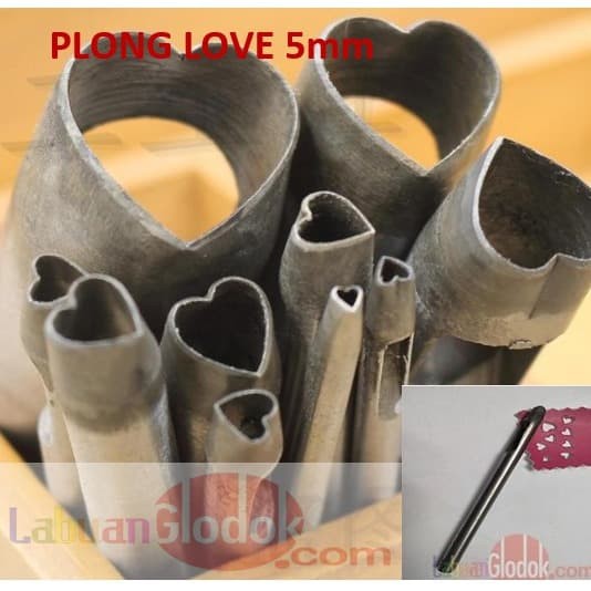 

Plong Love Kulit 5mm - Love Shape Punch leather/plong love 5mm/Pembolong Love 5mm