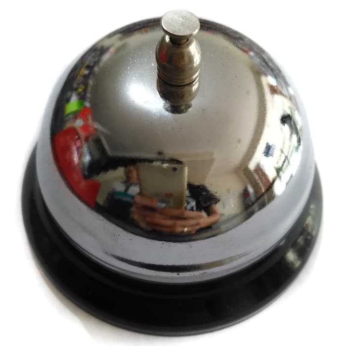 

Plastik Wraping - Baterai Alkaline - Tinta Stempel Call Bell/ Table Bell/ Bell Meja Stainless Klasik