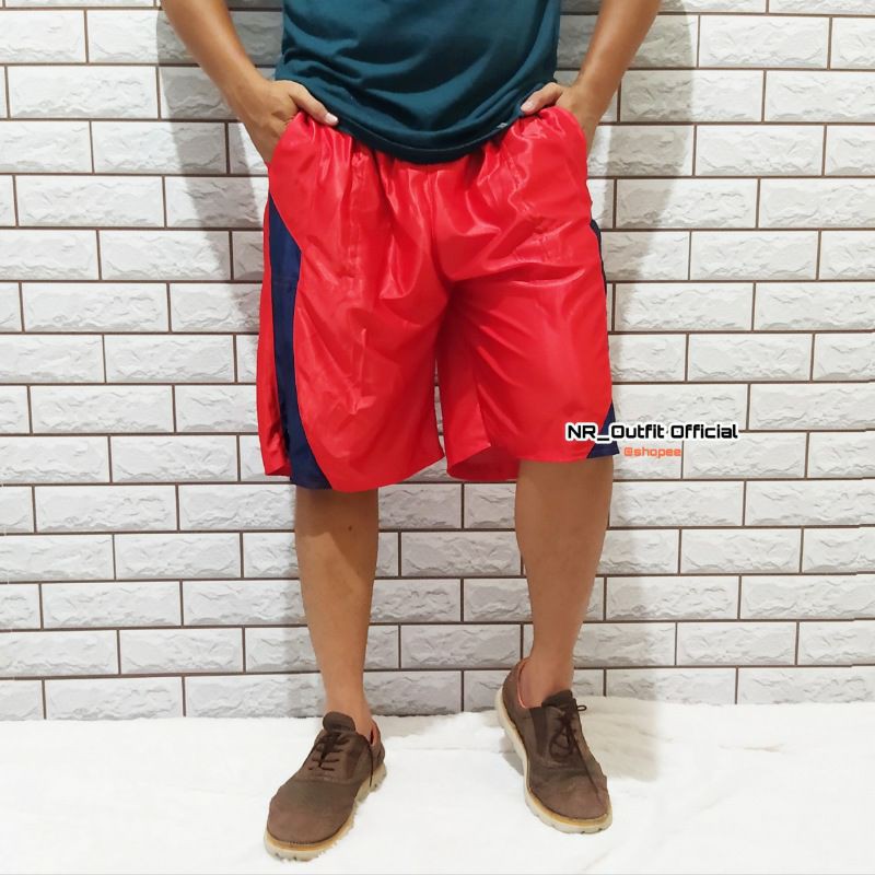 Celana Kolor Pendek Pria Dewasa Pinggang Karet Jumbo Cowok Big Size NR_Outfit Official COD