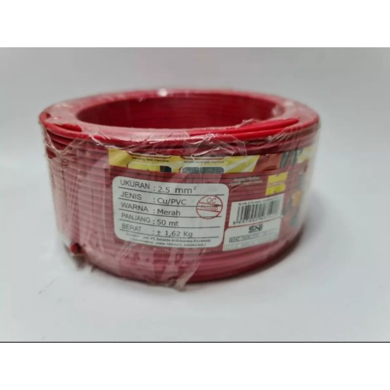 Kabel NYA 2.5mm Kitani 50 Meter / Kabel Tunggal Kitani 2.5 mm 50 Meter Full